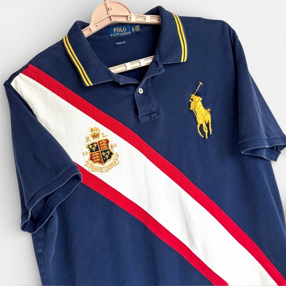 Polo Ralph Lauren Other - Polo Ralph Lauren Shirt Mens XL Big Pony Crest Classic Fit Red White Blue